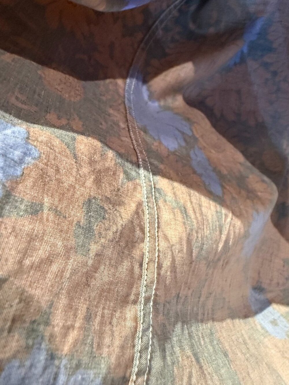 Paul Smith Made in Italy Floral Shirt Men's M Brown Orange Blue Designer - Picture 10 of 12